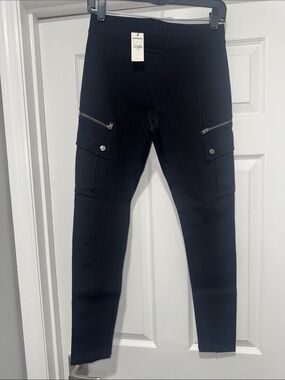 Express Women’s Black Skinny Cargo Jumpsuit Pants